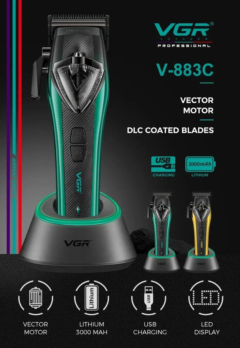 ⁦Vgr ماشينة قص شعر محرك فيكتور V-883C⁩ - الصورة ⁦1⁩