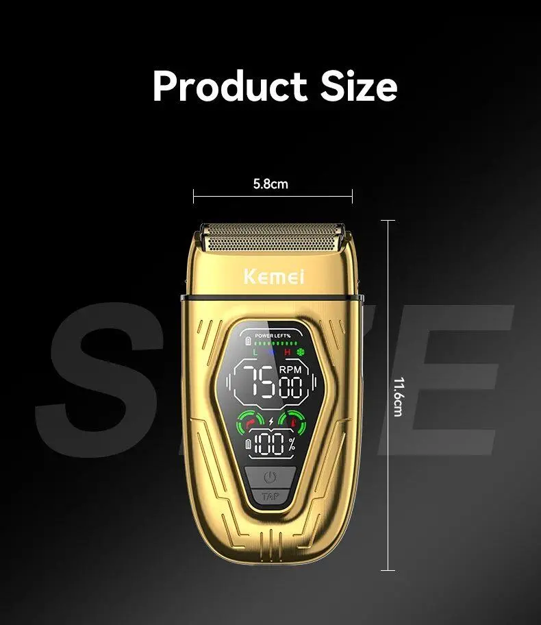 ⁦ماكينة تنعيم Kemei Km-T360 برأس مزدوج⁩ - الصورة ⁦7⁩