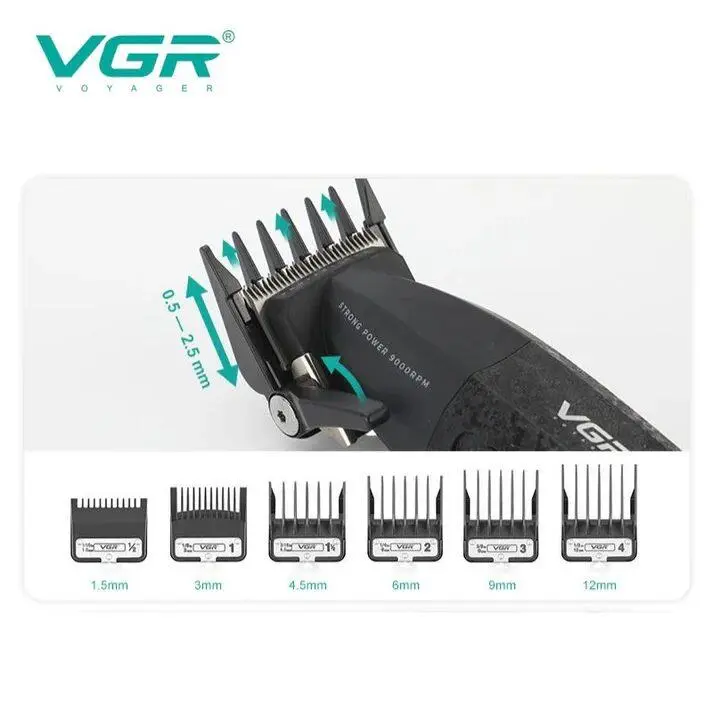 ⁦Vgr ماكينة قص وتحديد شعر شفرات سيراميك مقاومة للحرارة والصدأ V-640C⁩ - الصورة ⁦2⁩