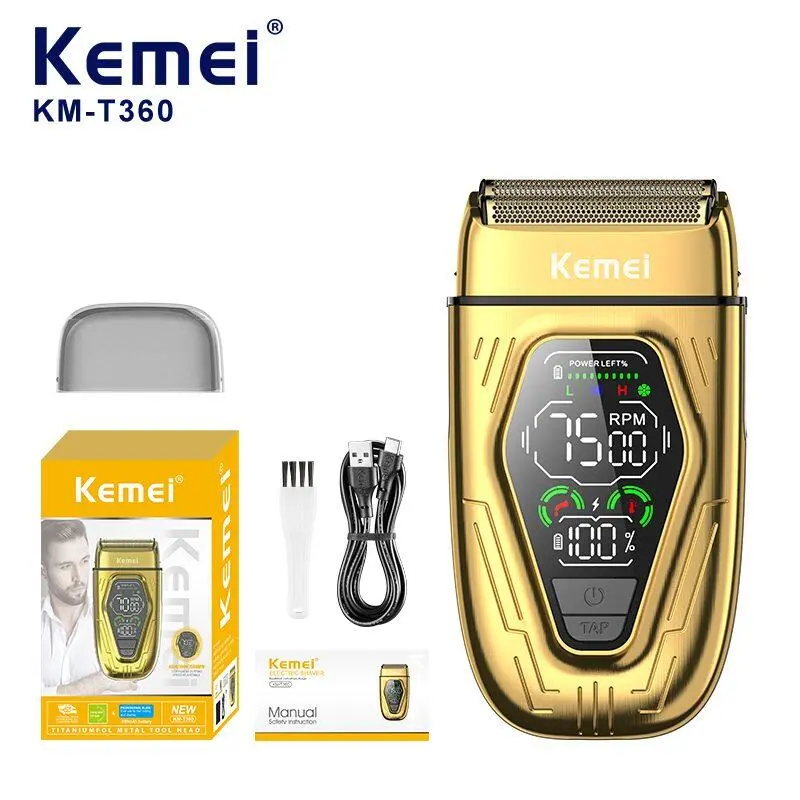 ⁦ماكينة تنعيم Kemei Km-T360 برأس مزدوج⁩ - الصورة ⁦5⁩