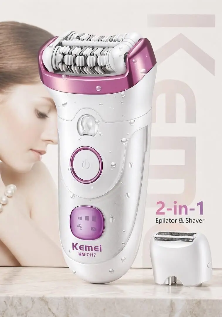 8E8Ade293E6B7Aef3242309Fbffa05C0-Jpg.webp Kemei ماكينة حلاقة وتشذيب لاسلكية 45 دقيقة 7117 - الصورة 1