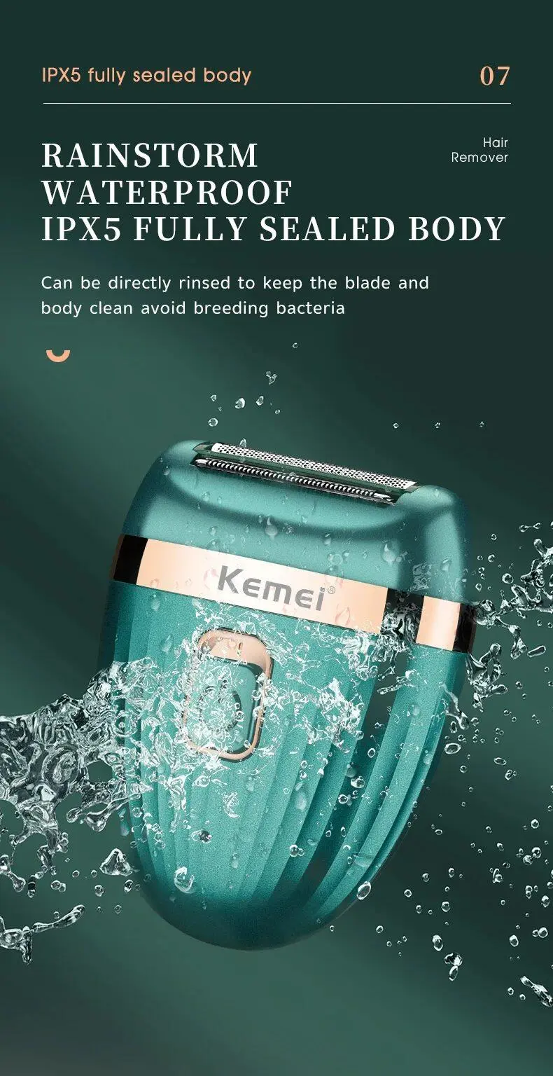 ⁦ماكينة إزالة شعر نسائية Kemei Km-393⁩ - الصورة ⁦4⁩