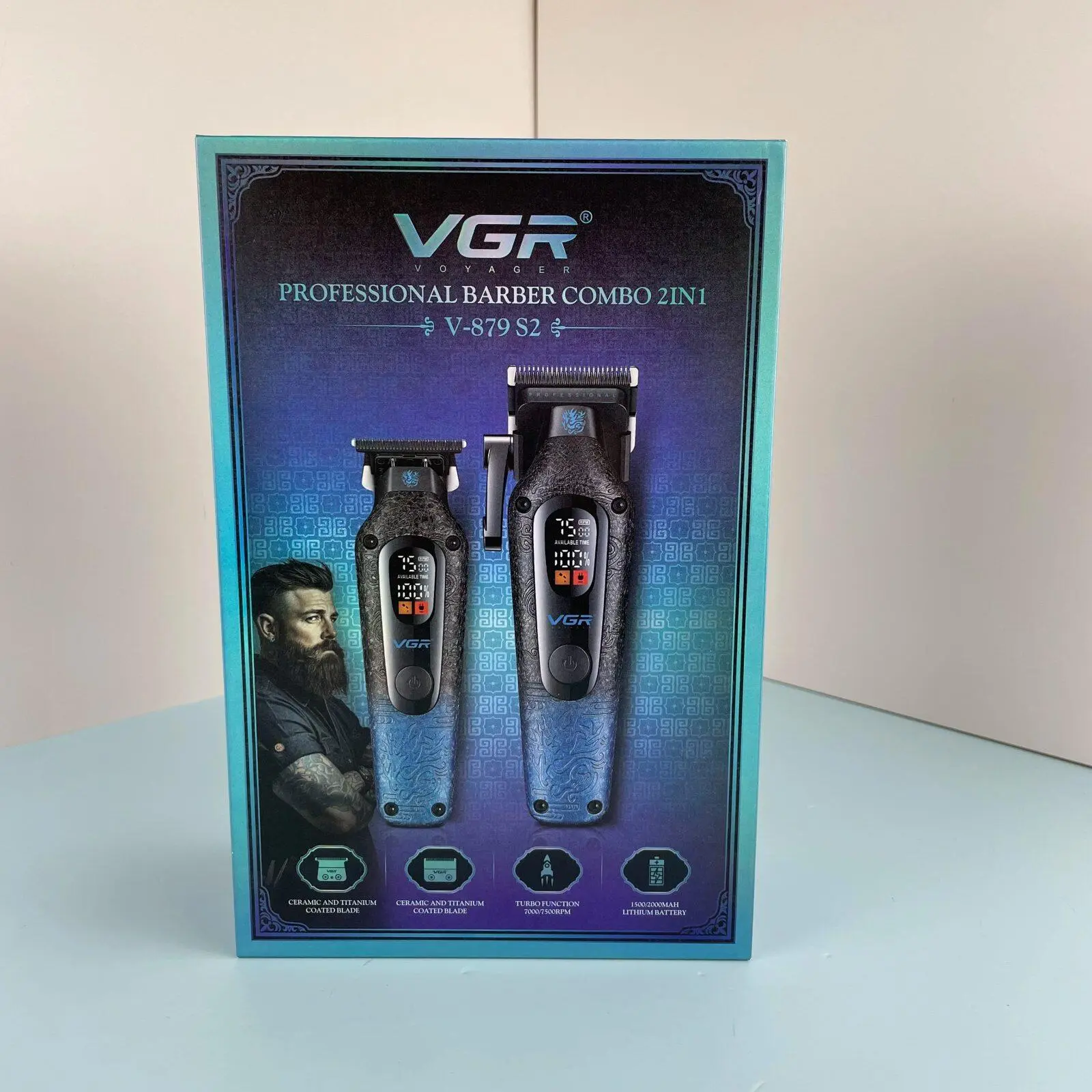 ⁦Vgr طقم حلاقة احترافي 2 في 1 V-879S2⁩ - الصورة ⁦3⁩