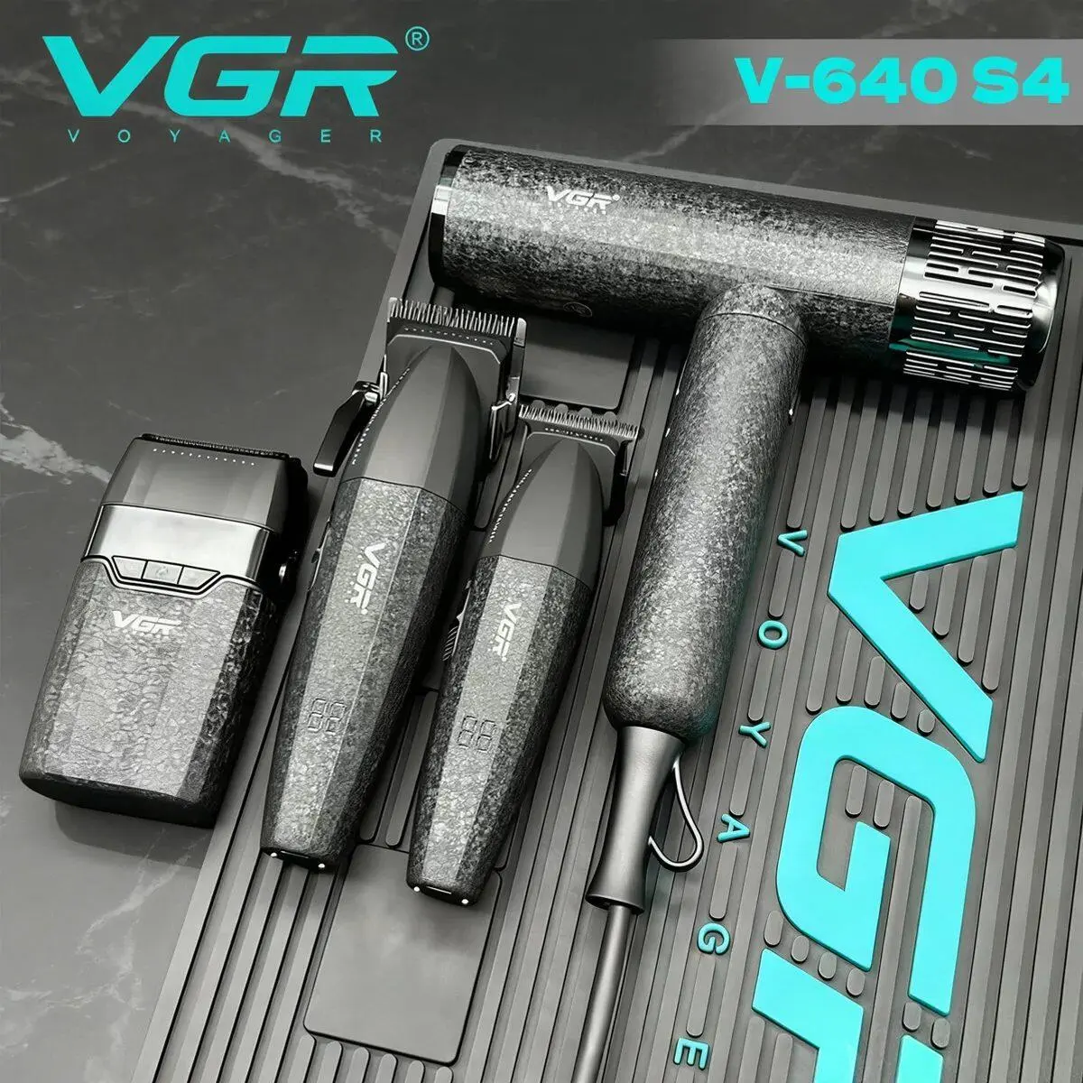 ⁦Vgr طقم حلاقة 4 في 1 شنطة صلبة موديل V-640⁩ - الصورة ⁦6⁩