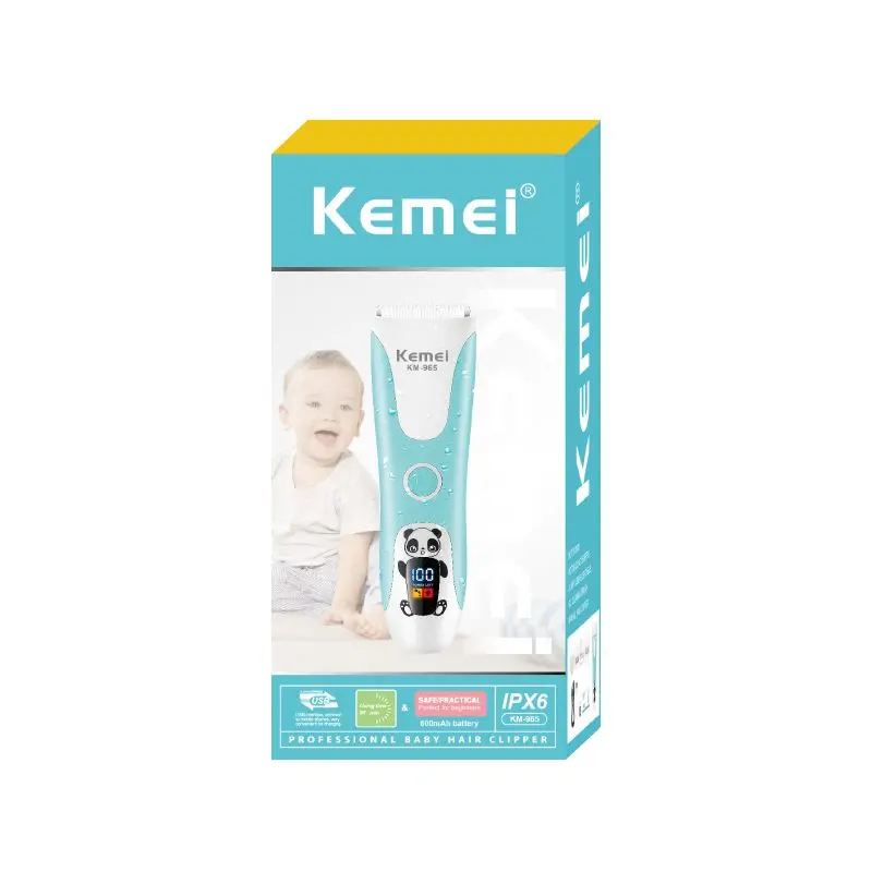 ⁦Kemei ماكينة قص شعر للأطفال بشفط الشعر Km-965⁩ - الصورة ⁦6⁩