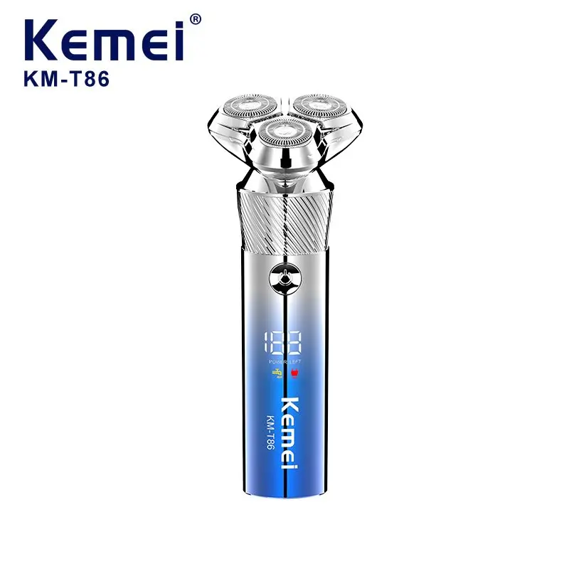 ⁦Kemei ماكينة حلاقة رجالية رأس ثلاثي دوار Km-T86⁩ - الصورة ⁦4⁩