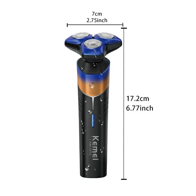 ⁦ماكينة حلاقة Kemei Km-T413 دوارة مقاومة للماء Ipx7⁩ - الصورة ⁦7⁩