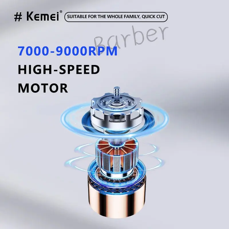 ⁦Kemei ماكينة حلاقة شعر محرك قوي وسريع Km-1867⁩ - الصورة ⁦8⁩