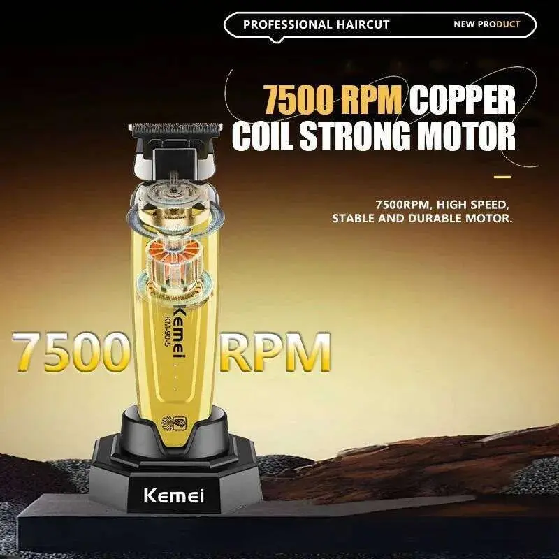 ⁦Kemei ماكينة تشذيب لاسلكية احترافية 7500 Rpm Km-90-5⁩ - الصورة ⁦10⁩