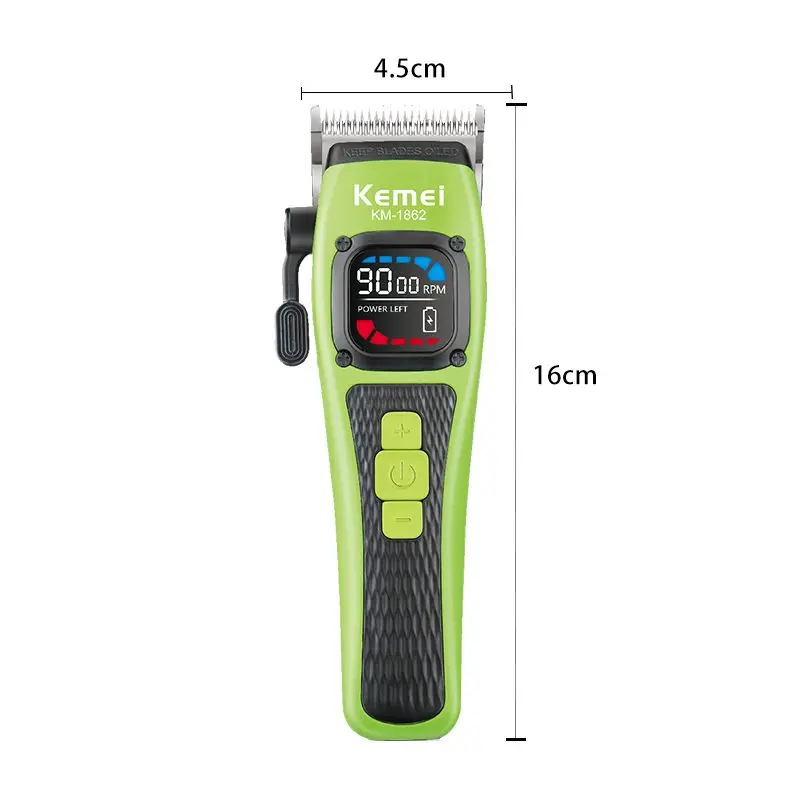 ⁦Kemei ماكينة حلاقة كهربائية لاسلكية شاشة Lcd Km-1862⁩ - الصورة ⁦8⁩