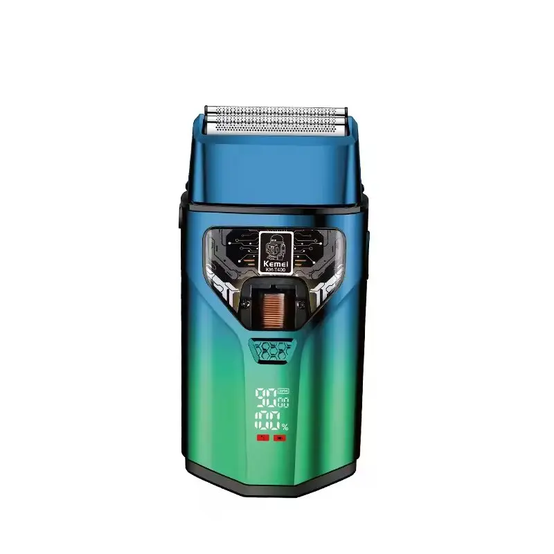 ⁦Kemei Km-T400 ماكينة حلاقة كهربائية بشفرات مزدوجة متبادلة⁩ - الصورة ⁦7⁩