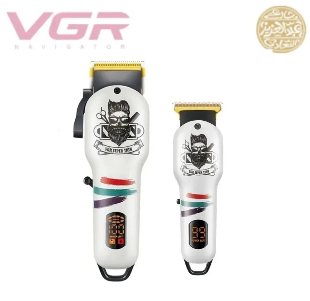 ⁦Vgr ماكينة قص الشعر شاشة Led شحن Usb V-699+V-971⁩ - الصورة ⁦4⁩