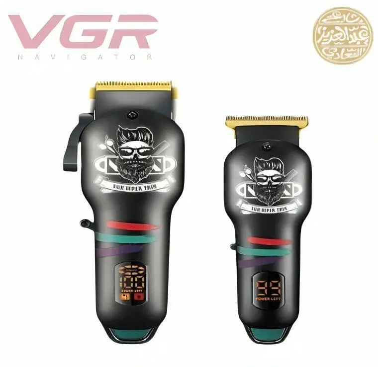 ⁦Vgr ماكينة قص الشعر شاشة Led شحن Usb V-699+V-971⁩ - الصورة ⁦3⁩