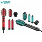 VGR فرشاة شعر V-485 5 في 1 بتقنية الأيونات السالبة