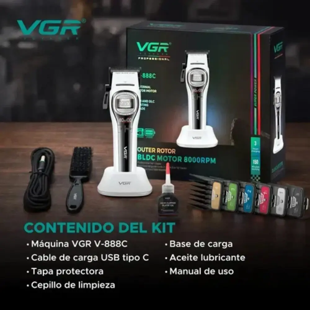 ⁦Vgr ماكينة حلاقة احترافية بمحرك Bldc V-888C⁩ - الصورة ⁦3⁩