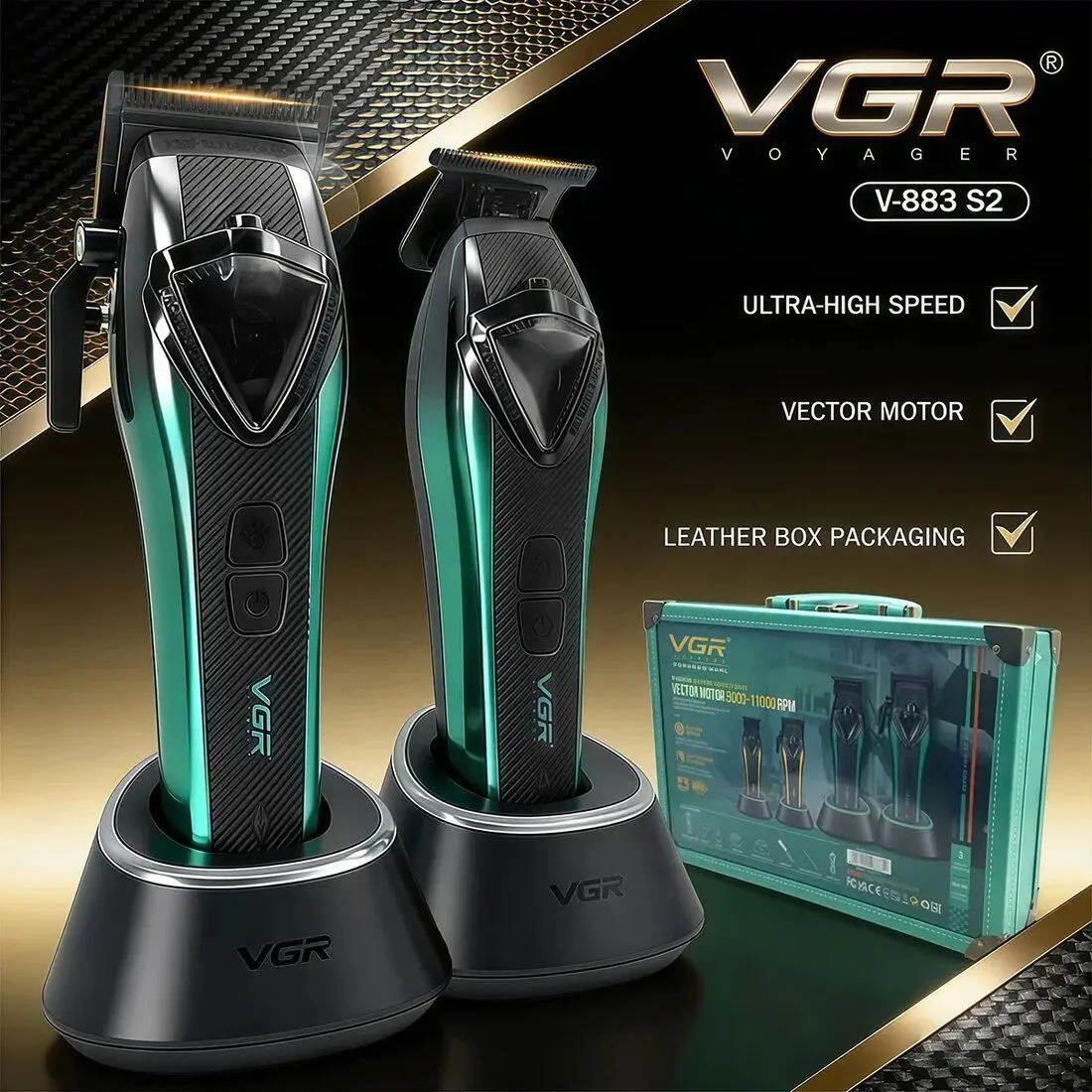 ⁦Vgr طقم حلاقة احترافي 2 في 1 V-883S2⁩ - الصورة ⁦8⁩