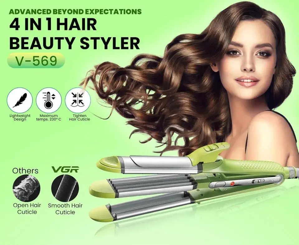 ⁦Vgr مكواة 4 في 1 احترافية سيراميك V-569⁩ - الصورة ⁦2⁩