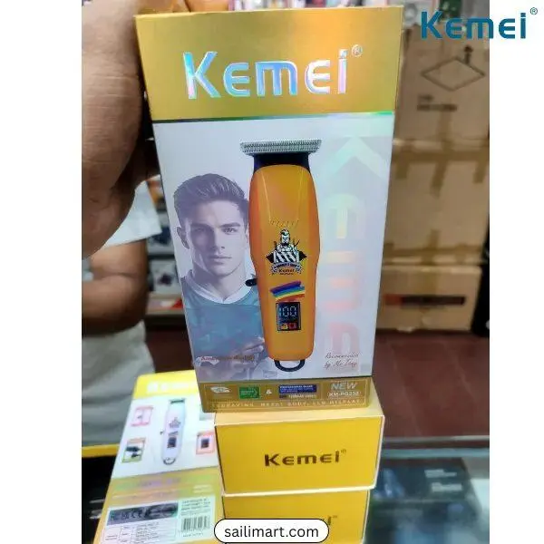 ⁦Kemei ماكينة حلاقة وتشذيب احترافية لاسلكية 90 دقيقة Km-Pg232⁩ - الصورة ⁦6⁩