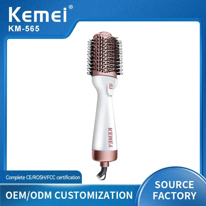 ⁦Kemei Km-565 فرشاة هواء ساخن لتجفيف وتصفيف الشعر لتجفيف وتنعيم وتصفيف الشعر في خطوة واحدة⁩ - الصورة ⁦7⁩