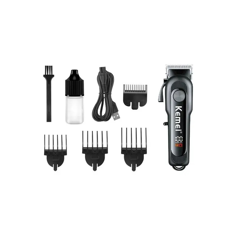 ⁦Kemei Km-1132 ماكينة حلاقة وتشذيب كهربائية للشعر واللحية لحلاقة وتشذيب الشعر واللحية للاستخدام المنزلي أو في الصالونات⁩ - الصورة ⁦5⁩