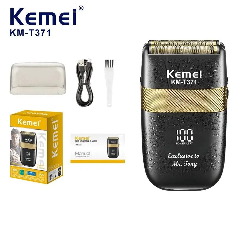 ⁦Km T371 ماكينة حلاقة كهربائية لحلاقة وتنعيم الذقن والوجه⁩ - الصورة ⁦1⁩