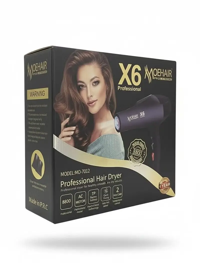 ⁦موهير Mo-7012 مجفف شعر احترافي لتجفيف الشعر وتصفيفه بسرعة في المنزل أو صالونات التجميل سشوار موهير Mo-7012⁩ - الصورة ⁦3⁩