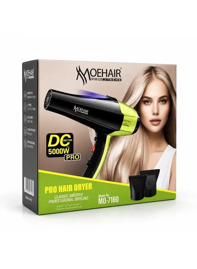 ⁦Moehair Mo-7160 مجفف شعر احترافي لتجفيف وتصفيف الشعر للاستخدام المنزلي والصالونات⁩ - الصورة ⁦6⁩