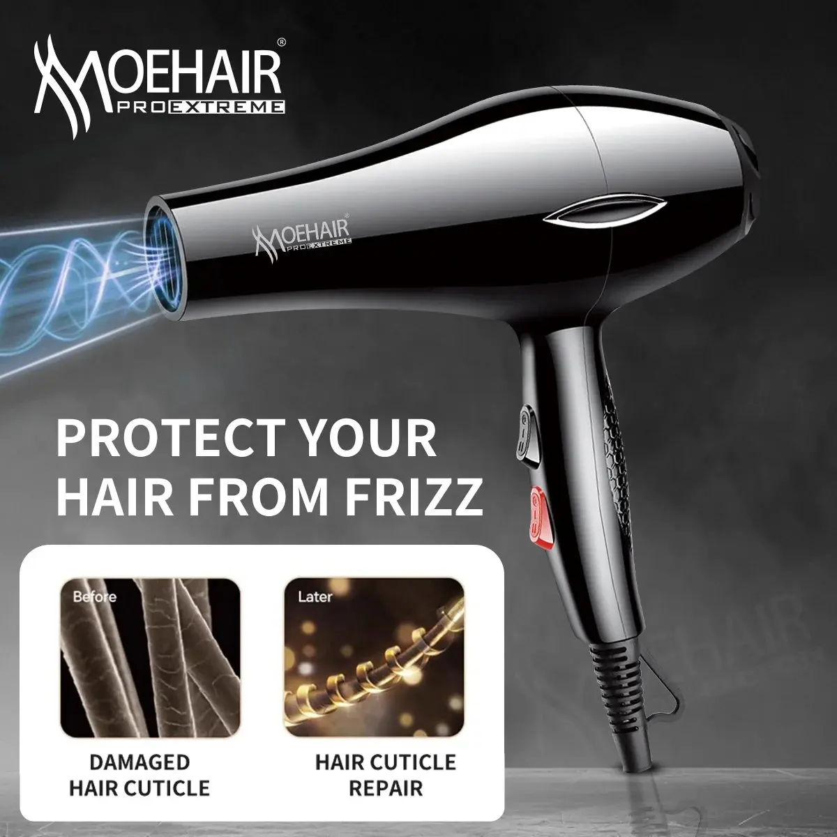 ⁦Moehair Mo-7191 مجفف شعر احترافي لتجفيف وتصفيف الشعر⁩ - الصورة ⁦2⁩