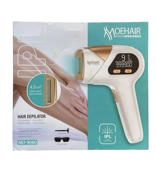 ⁦Moehair Professional Mo-9080 جهاز إزالة الشعر بتقنية Ipl للاستخدام المنزلي لتقليل نمو الشعر وإزالته تدريجياً من الجسم وتحت الإبطين⁩ - الصورة ⁦6⁩