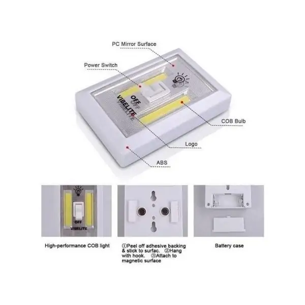 كشاف الطوارئ بالبطارية Led Cob Night Light 3 W