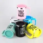 مج دوار تقليب ذاتي الإلكتروني Stainless Steel Electric Self Stirring Mug