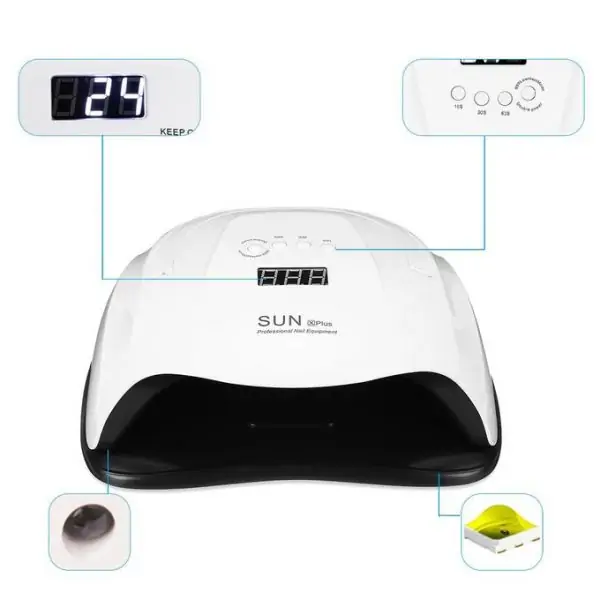 جهاز تجفيف طلاء الاظافر Sun Professional Uv Led Timer Nail Dryer - 126 W