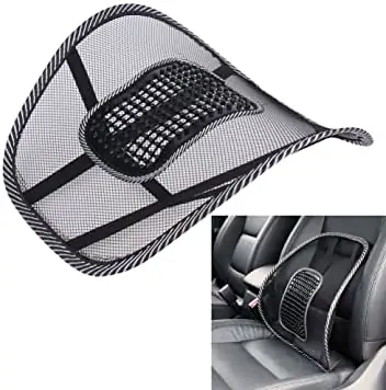 مسند ظهر للسيارة والمكتب لآلام الظهر - Car &Amp; Office Chair Seat Cushion