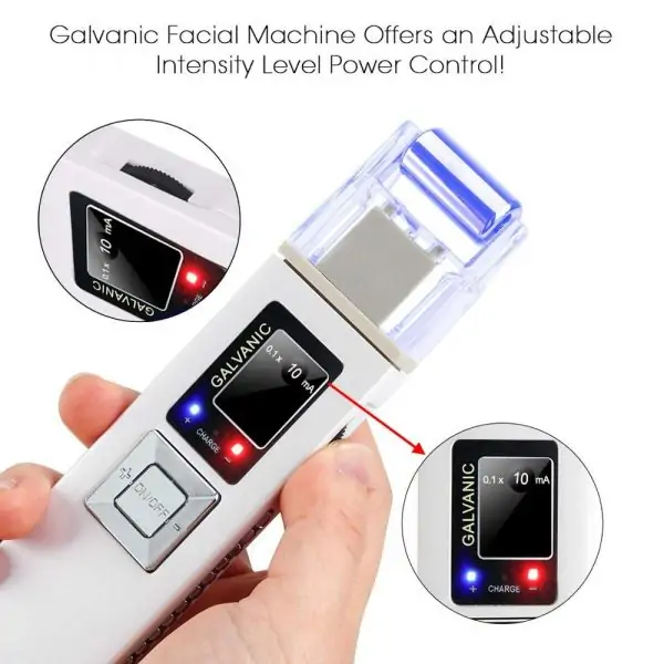 جهاز شد الوجه المنزلي بتقنية الجلفانيك ايون Galvanic Microcurrent Skin Firming Whiting Anti-Aging Liftingr