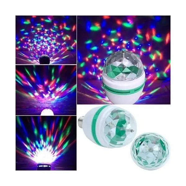 Led Lighting Full Color Rotating Led Bulb